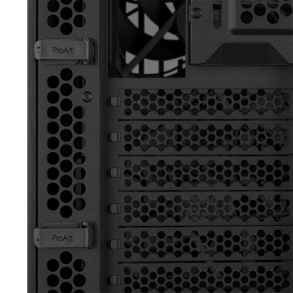 Carcasă PC ASUS ProArt PA401 Wood TG, Midi-Tower, Fără PSU, Negru, 3 image