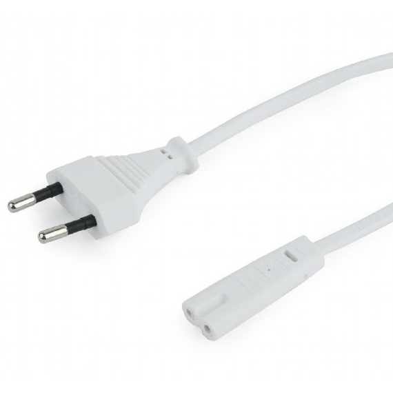 Cablu de alimentare Cablexpert PC-184/2-W, 1,8m, Alb, 3 image