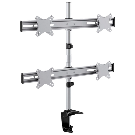 Suport birou pentru monitoare Reflecta PLANO Desk 23-1010Q, Argintiu