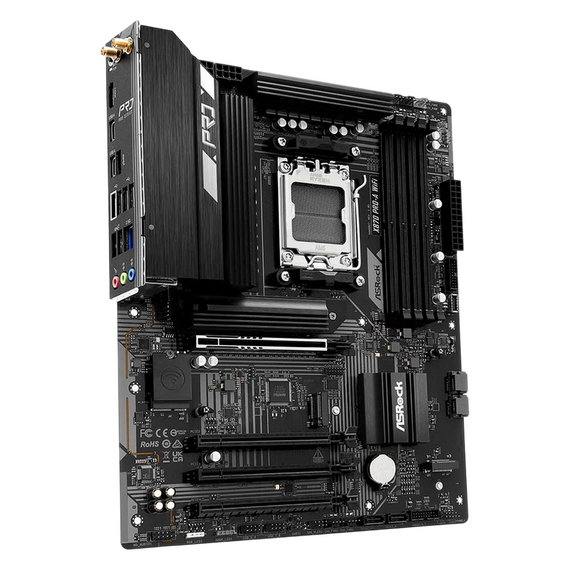 Placă de bază ASRock X870 PRO-A WIFI, AM5, AMD X870, ATX, 2 image
