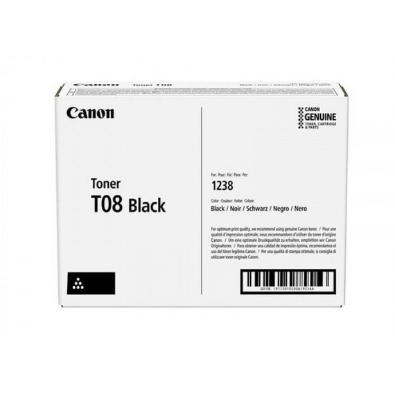 Cartuș pentru imprimantă Canon T08 Black, pentru i-Sensys X 1238i, 2 image