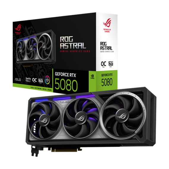 Placă Video ASUS ROG-ASTRAL-RTX5080-O16G-GAMING, 16GB GDDR7 256bit