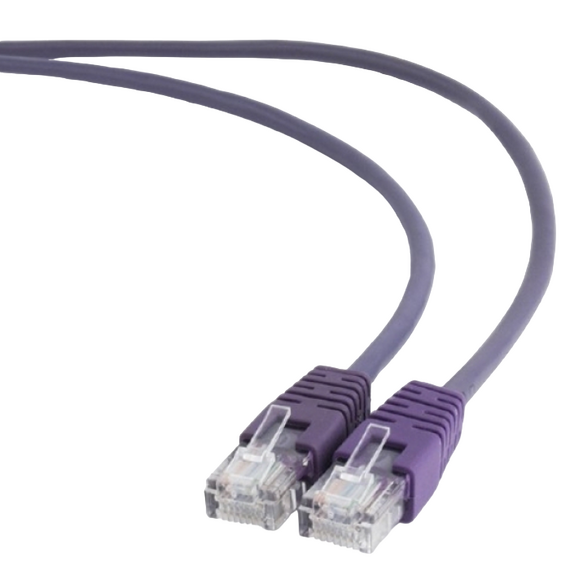 Patch cord Cablexpert PP12-1M/V, CAT5e UTP, 1m, Violet, 2 image