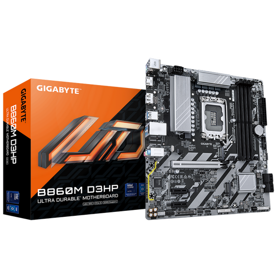 Placă de bază Gigabyte B860M D3HP, LGA1851, Intel B860, Micro-ATX