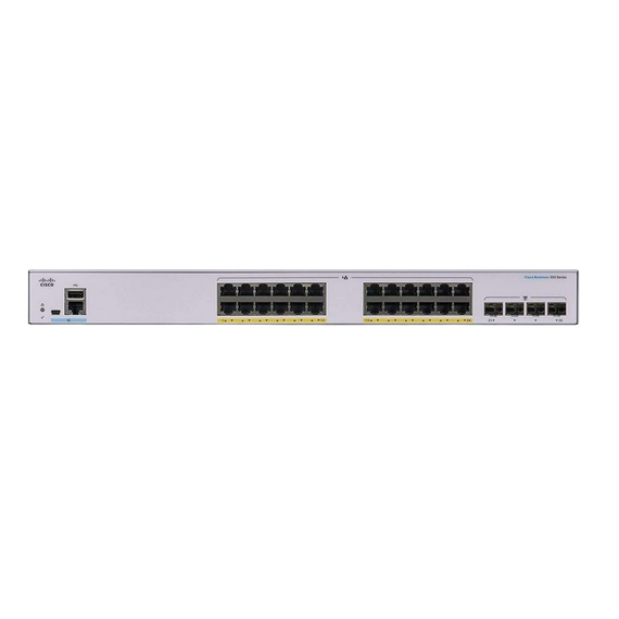 Switch de rețea Cisco CBS350-24P-4X, 24x 10/100/1000 Mbps, 4x SFP+, 2 image