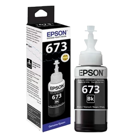 Recipient de cerneală Epson T673, 70ml, Negru, 2 image