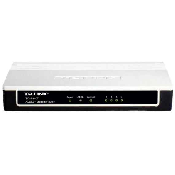 Modem ADSL TP-LINK TD-8840T, ADSL/ADSL2/ADSL2 + până la 24 Mbps, Negru