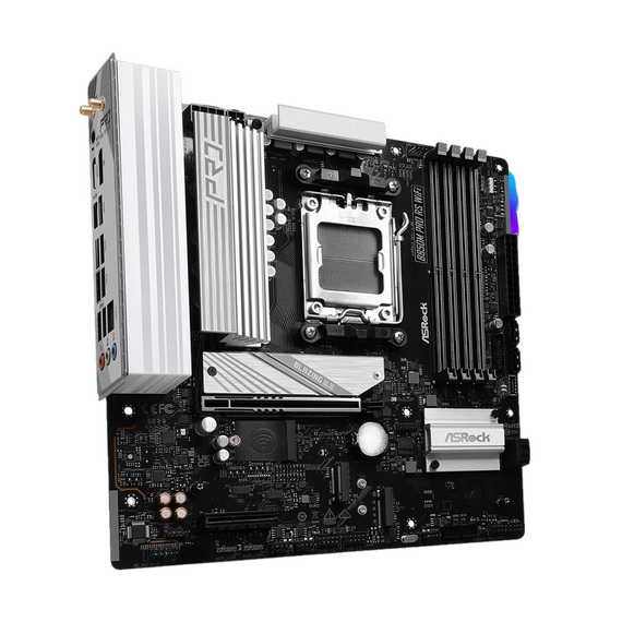 Placă de bază ASRock B850M PRO RS WIFI, AM5, AMD B850, Micro-ATX, 3 image