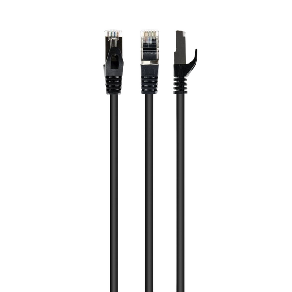 Patch cord Cablexpert PP6A-LSZHCU-1M, Cat6A SSTP, 1m, Negru