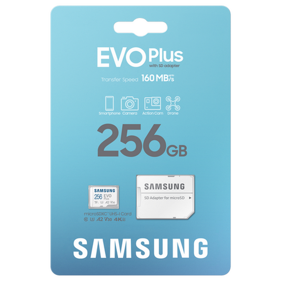 Card de Memorie Samsung EVO Plus MicroSDXC, 256GB (MB-MC256SA/KR), 2 image