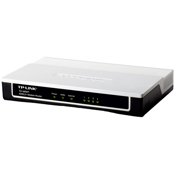 Modem ADSL TP-LINK TD-8840T, ADSL/ADSL2/ADSL2 + până la 24 Mbps, Negru, 3 image