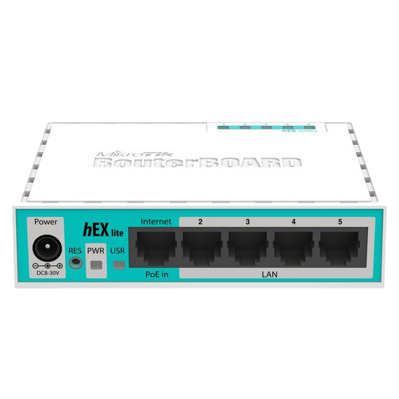 Router MikroTik hEX lite, Alb