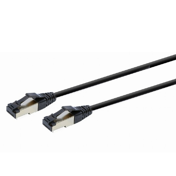 Patch cord Cablexpert PP8-LSZHCU-BK-0.25M, Cat8 S/FTP, 0,25m, Negru, 2 image
