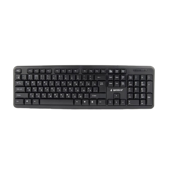 Tastatură Gembird KB-U-103-RU, Cu fir, Negru