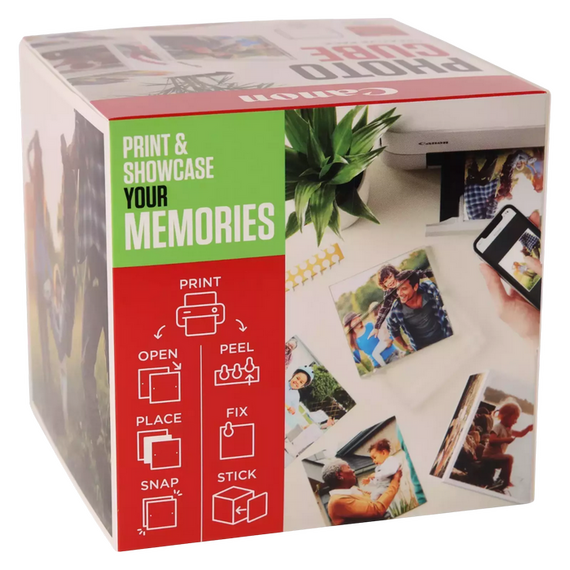 Hârtie fotografică Canon PP-201, 5X5", Photo Cube, 13x13 cm, 2 image