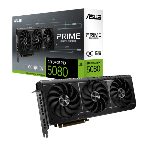 Placă Video ASUS Prime OC RTX5080, 16GB GDDR7 256bit