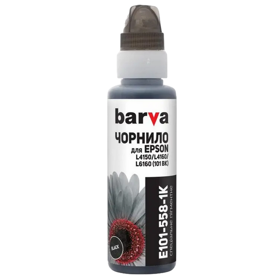 Recipient de cerneală Barva E101-558, 100ml, Negru