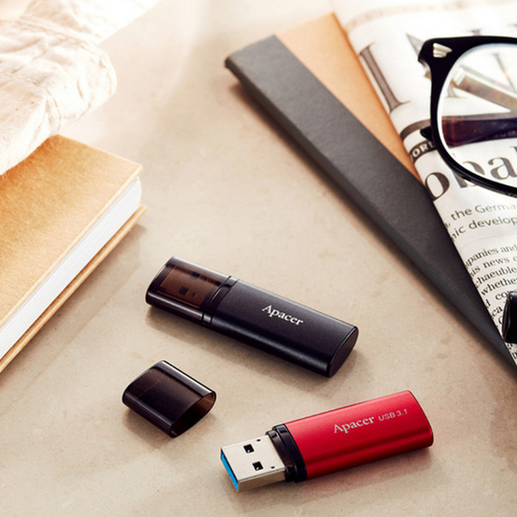 Memorie USB Apacer AH25B, 128GB, Negru, 2 image