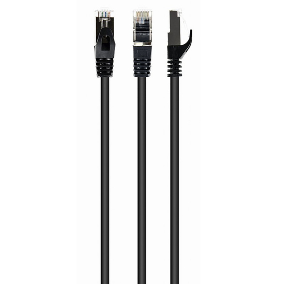 Patch cord Cablexpert PP6-0.5M/BK, Cat6 FTP , 0,5m, Negru, 3 image