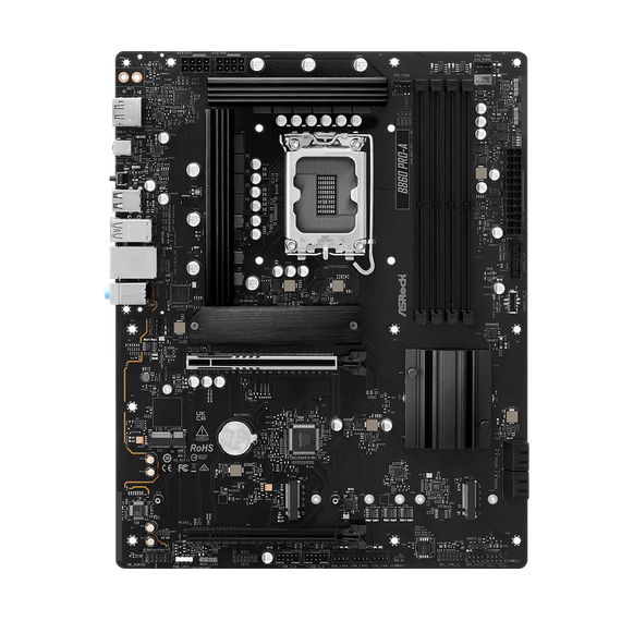Placă de bază ASRock B860 Pro-A, LGA1851, Intel B860, ATX, 3 image