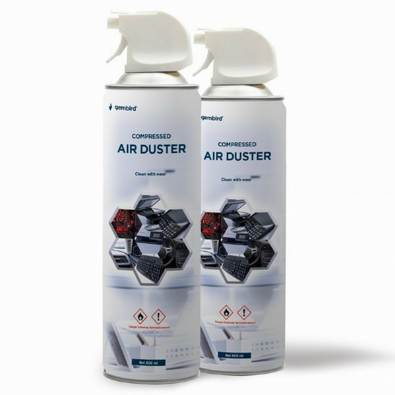 Spray de curățare cu aer comprimat Gembird CK-CAD-FL600-01, Universal, 2 image