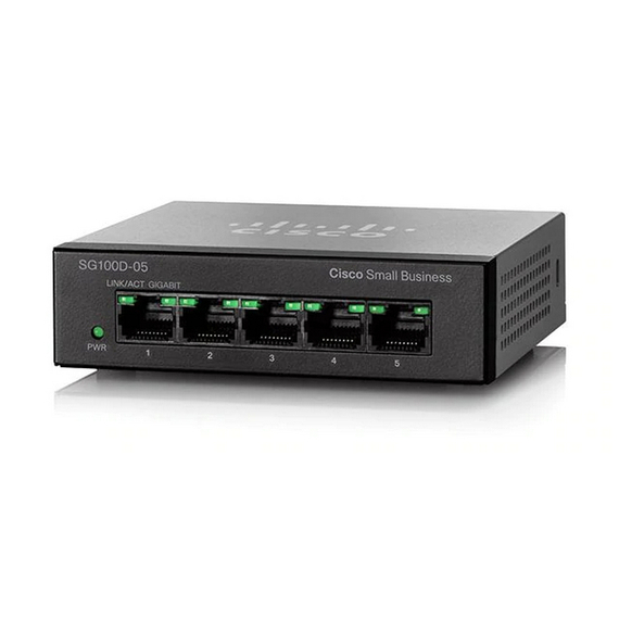 Switch de rețea Cisco SG110D-05, 5x 10/100/1000 Mbps, 2 image