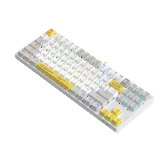 Tastatură Bloody S87, Cu fir, Alb, 2 image