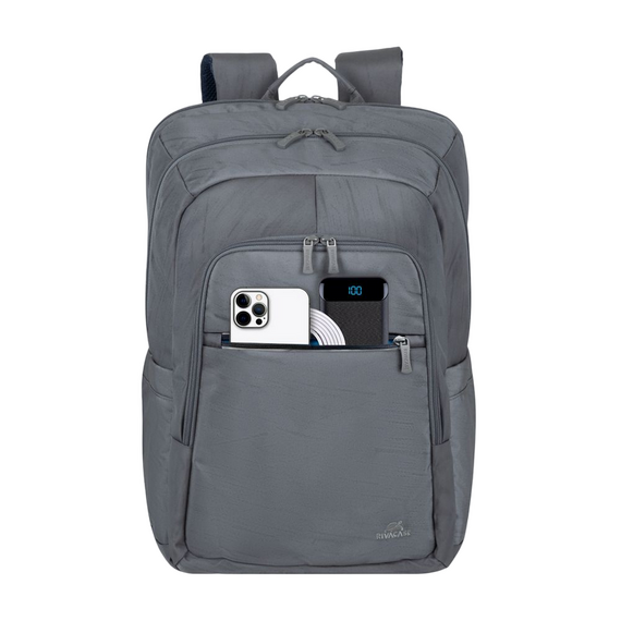Rucsac pentru Laptop RivaCase 7569, 17.3", Poliester RPET ECO-FRIENDLY, Gri, 3 image