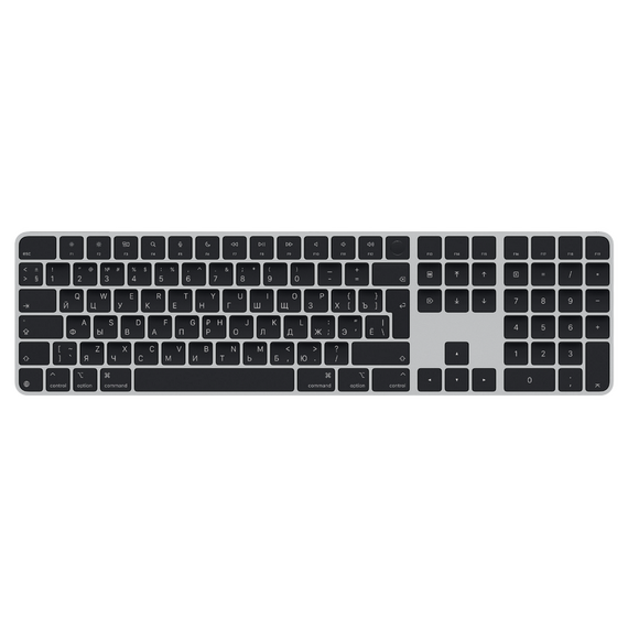 Tastatură Apple Magic Keyboard with Touch ID and Numeric Keypad A3119 USB-C, Fără fir, Negru