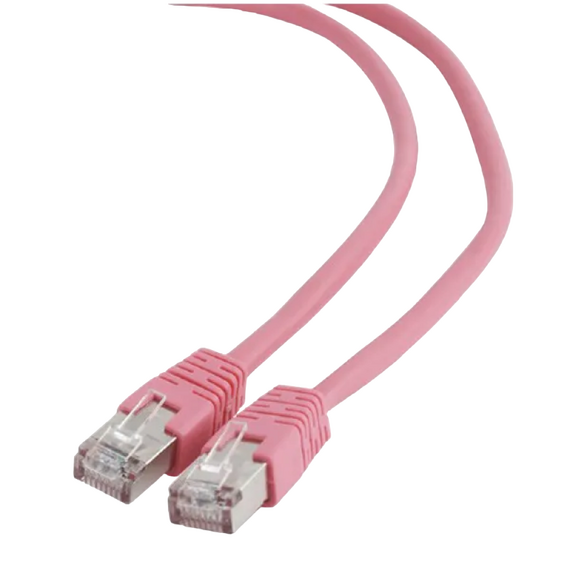 Patch cord Cablexpert PP6-3M/RO, Cat6 FTP , 3m, Roz, 2 image