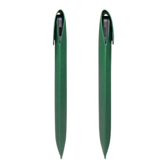 Husă pentru laptop Spigen Valentinus 13-14", Piele artificială, Jeju Green, 2 image