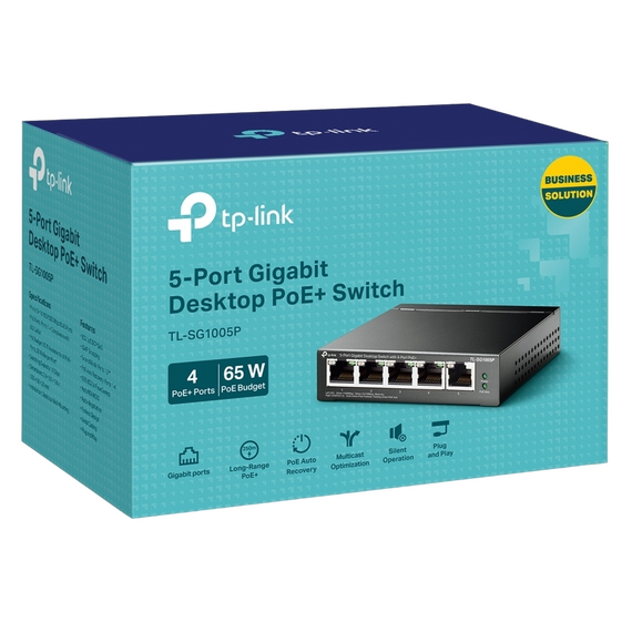 Comutator PoE TP-LINK TL-SG1005P, 4x IEEE 802.3af/at, 2 image
