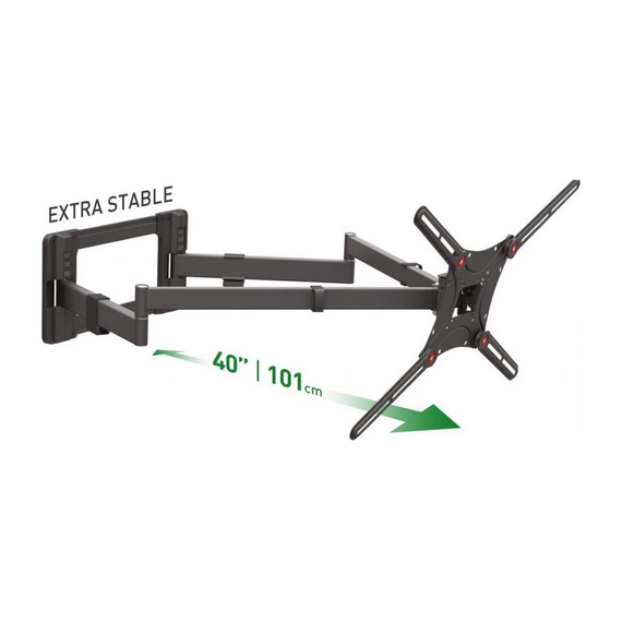 Suport TV de perete BARKAN BM464XL, Negru, 2 image