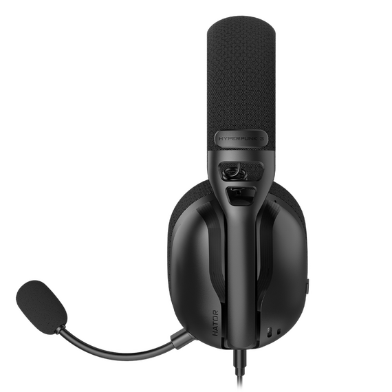 Căști gaming HATOR Hyperpunk 3, Cu fir, Negru, 2 image