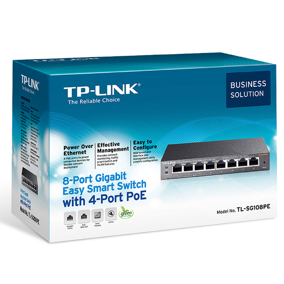 Comutator PoE TP-LINK TL-SG108PE, 4x IEEE 802.3af, 6 image