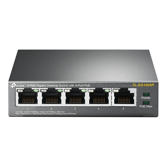 Comutator PoE TP-LINK TL-SG1005P, 4x IEEE 802.3af/at, 5 image