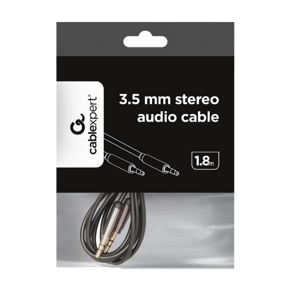 Cablu audio Cablexpert CCAP-444-6, 3.5mm 3-pin (M) - 3.5mm 3-pin (M), 1,8m, Negru, 4 image