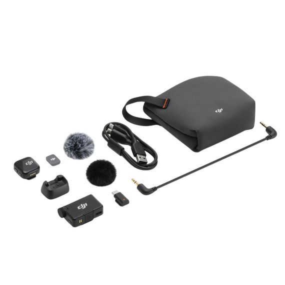 Microfon portabil pentru înregistrare vocală DJI Mic Mini (1 TX + 1 RX), Fără fir, Negru, 2 image
