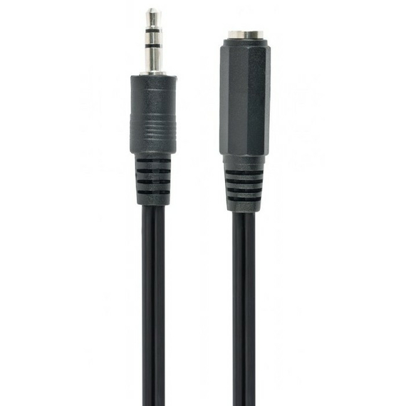Cablu audio Cablexpert CCA-423, 3.5mm 3-pin (F) - 3.5mm 3-pin (M), 1,5m, Negru, 4 image
