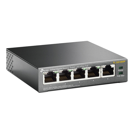 Comutator PoE TP-LINK TL-SG1005P, 4x IEEE 802.3af/at, 3 image
