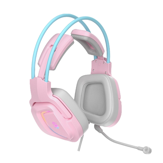 Căști gaming Bloody G575, USB, Roz, 2 image