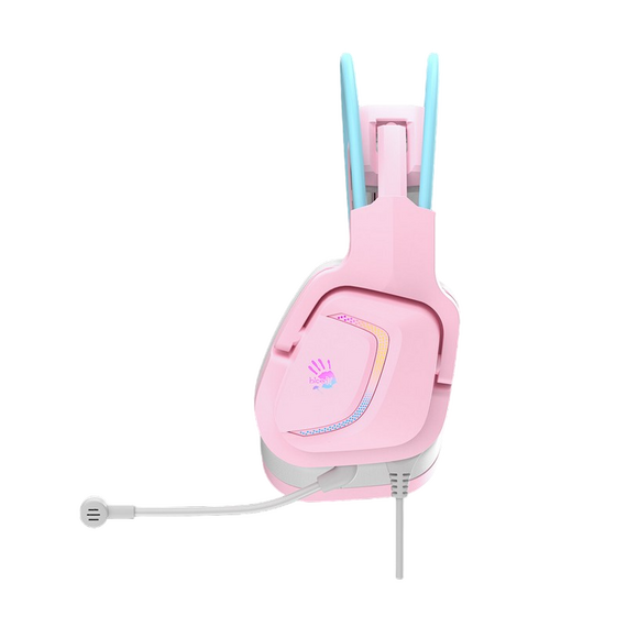 Căști gaming Bloody G575, USB, Roz, 3 image