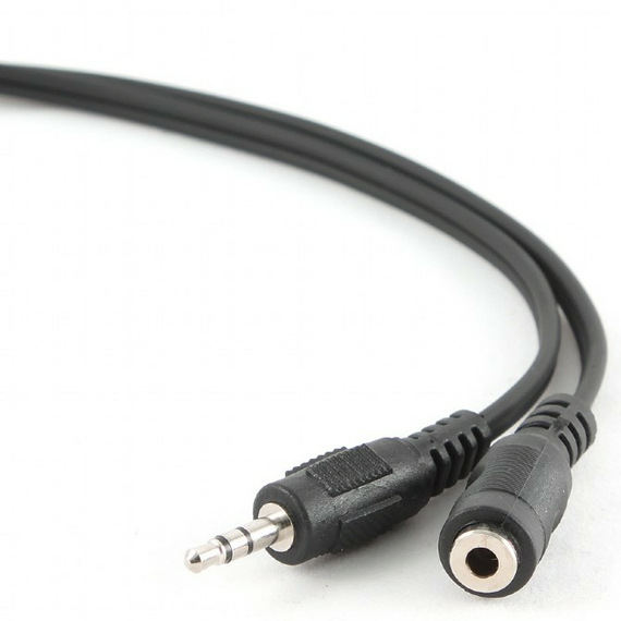 Cablu audio Cablexpert CCA-423, 3.5mm 3-pin (F) - 3.5mm 3-pin (M), 1,5m, Negru, 5 image