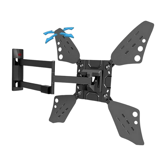 Suport TV de perete BARKAN 3400L.B, Negru