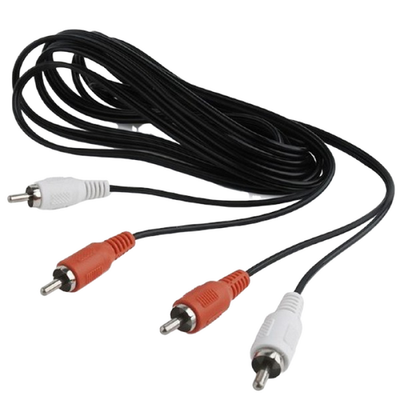 Cablu audio Cablexpert CCA-2R2R-6, 2x RCA (M) - 2x RCA (M), 1,8m, Negru, 4 image