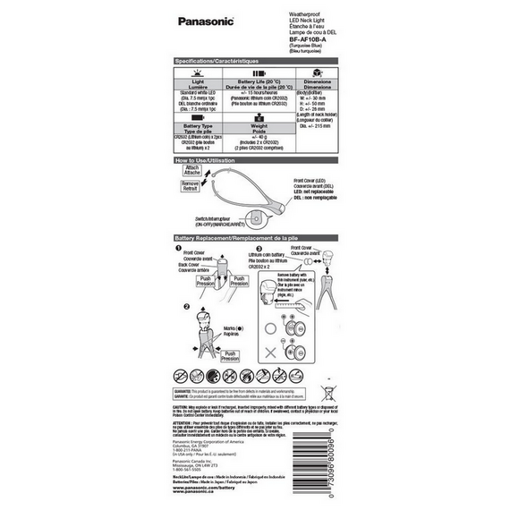 Lampă LED Panasonic LED Neck Light, Negru, 2 image