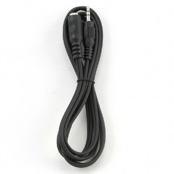 Cablu audio Cablexpert CCA-423, 3.5mm 3-pin (F) - 3.5mm 3-pin (M), 1,5m, Negru, 3 image
