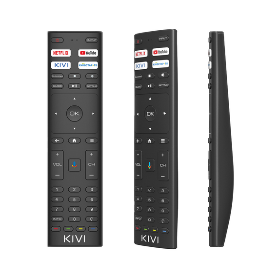 55" QLED SMART TV KIVI 55U770QB, 3840x2160 4K UHD, Android TV, Negru, 3 image