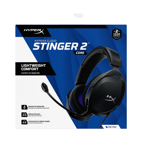 Căști gaming HyperX Cloud Stinger 2 Core, Cu fir, Negru, 2 image