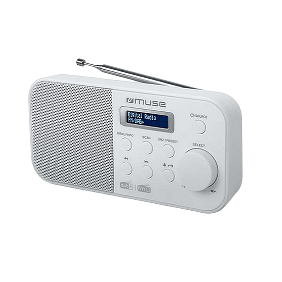 Radio portabil MUSE M-109 DBW, Alb